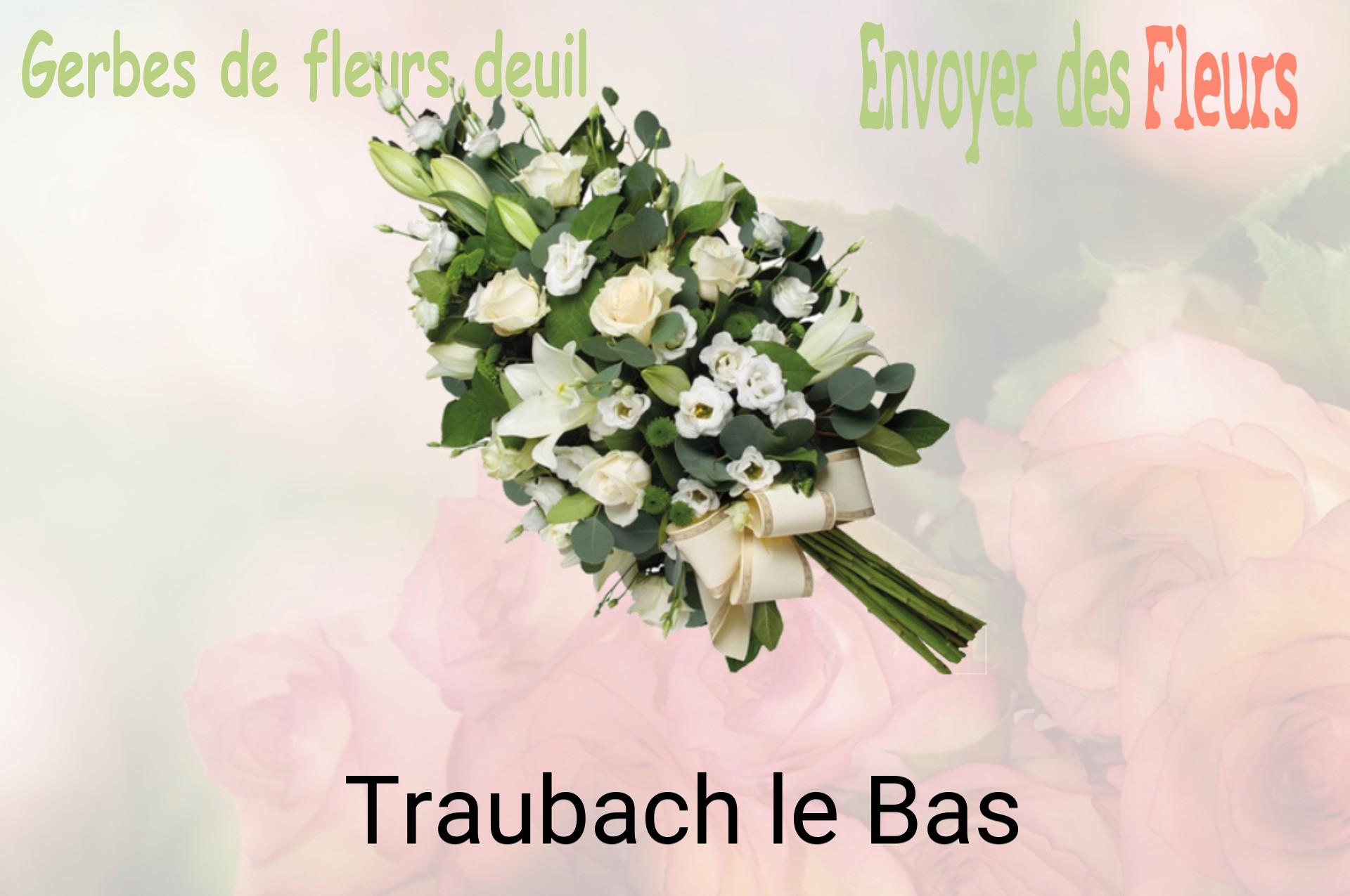 Gerbe de fleurs de deuil livrée à Traubach-le-Bas